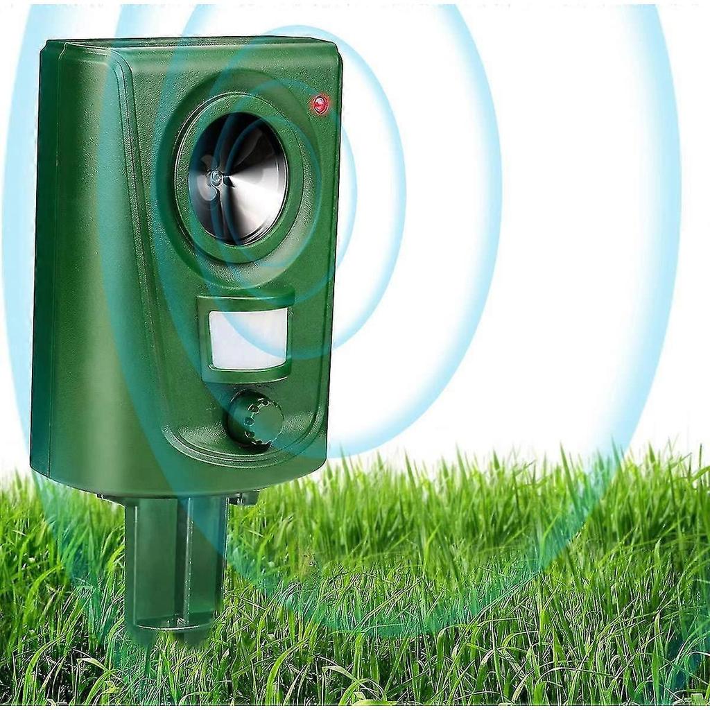 Repellent Ultrasonic Cat Scarers For Gardens Bird Deterrent Dog Animal Repeller Battery Operated Waterproof Adjustable Sensitivity Motion Activated