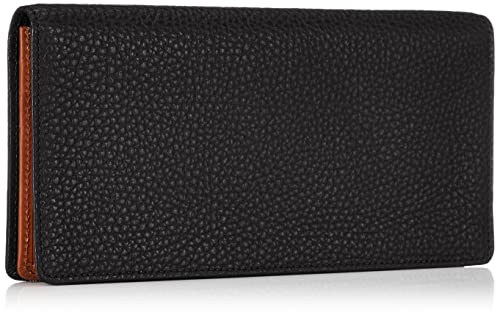 Hartmann Glendale Card Wallet, Made In Japan, Black/Tan