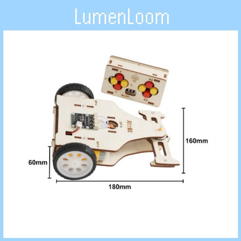 Montiertes Holz-Kampffahrzeug mit Fernsteuerung und rotierendem Sägezahn-Set Spielzeug