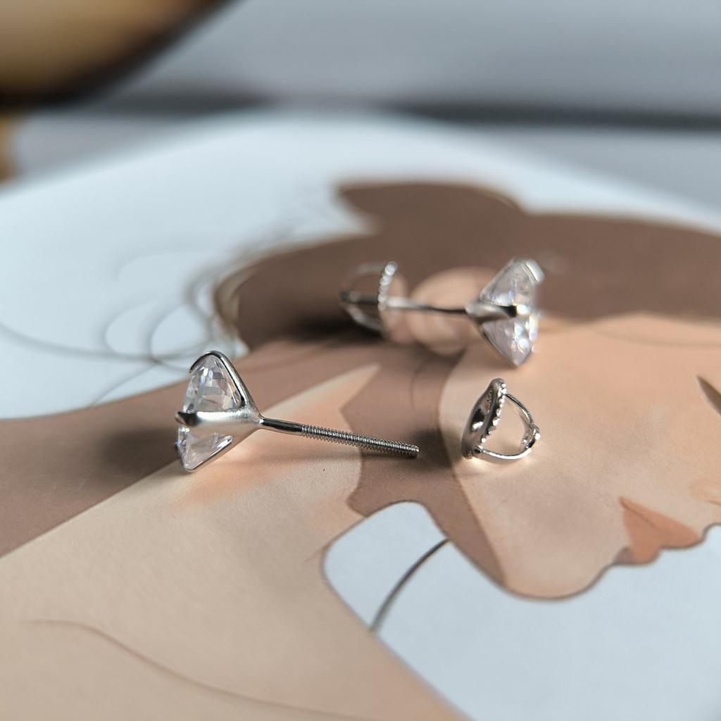 Silver Earrings with Cubic Zirkonia (2207634)