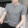 High-End Men'S Short-Sleeve T-Shirt For Summer Casual Business Style Ice Silk Cool-Touch Quick-Dry Half-Sleeve Top