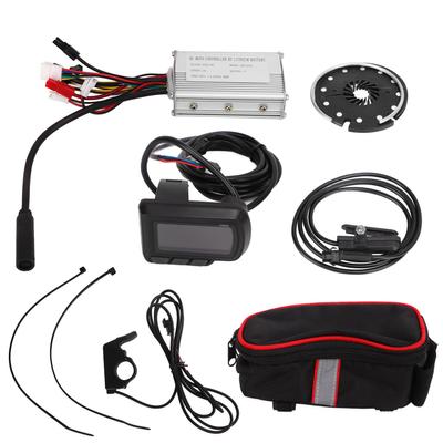 Electric Bike Conversion Kit with 15A Controller EN06 Panel Thumb Throttle Sensor for 36V 48V 250W Motor Compatible