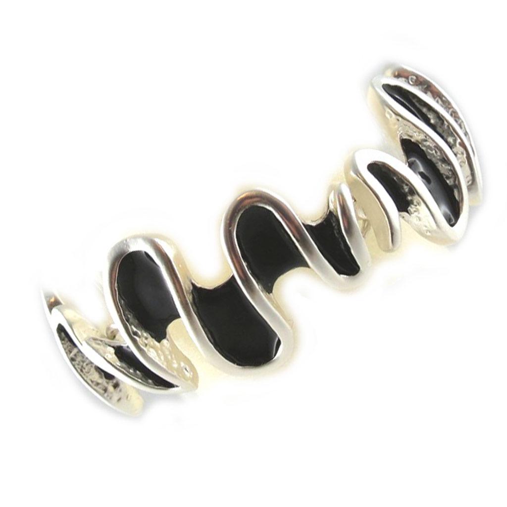 

Dolce Vita [L2441] - Серебристо-черный дизайнерский браслет «Нора»