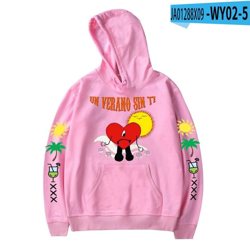 Bad Bunny Graphic Print Unisex Oversized Crewneck Sweatshirt Fall Casual Wear