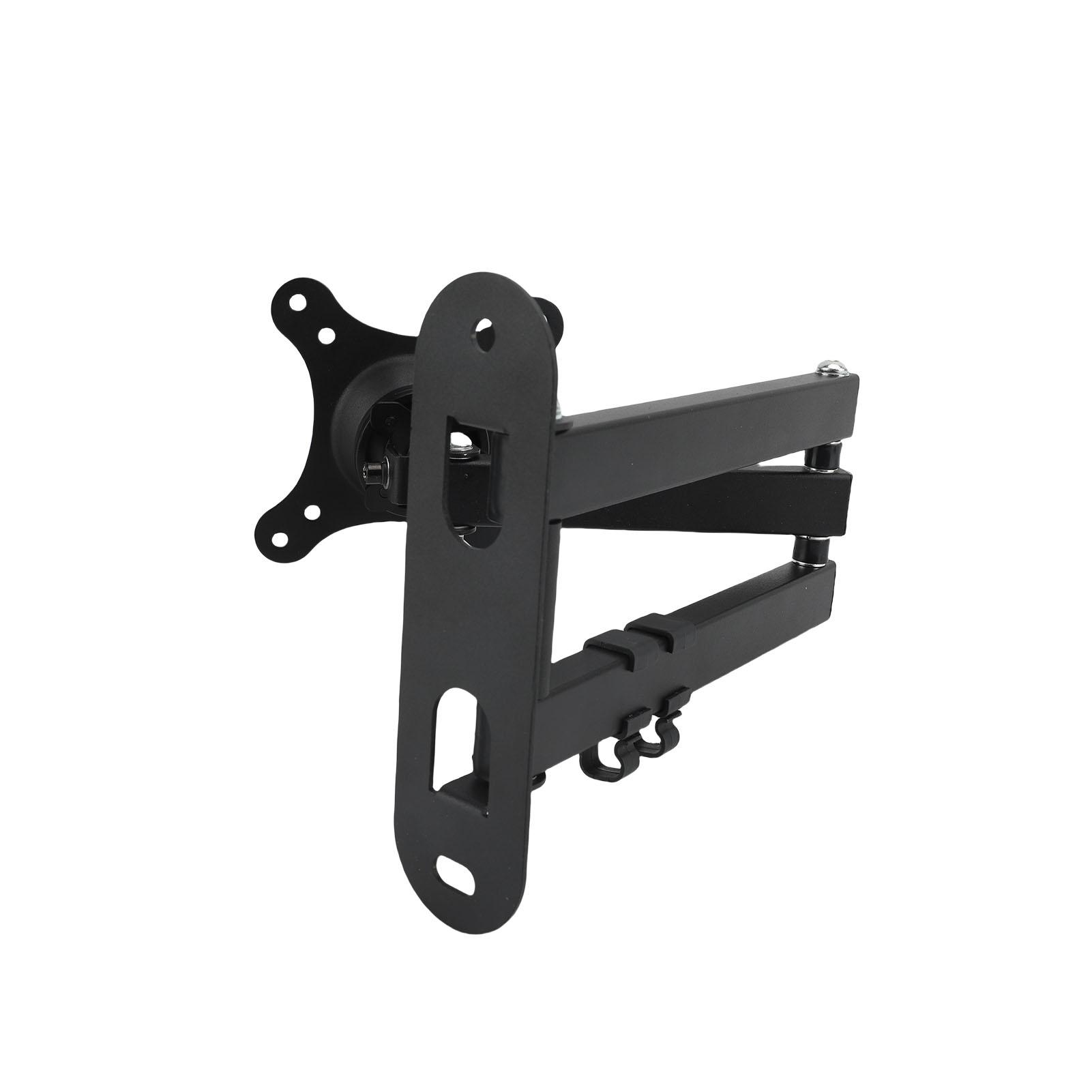 TV Wall Mount Iron Folding Rotating TV Wall Bracket with Articulating Arm for 75x75mm 100 0mm Screen Up to 33.1lbs