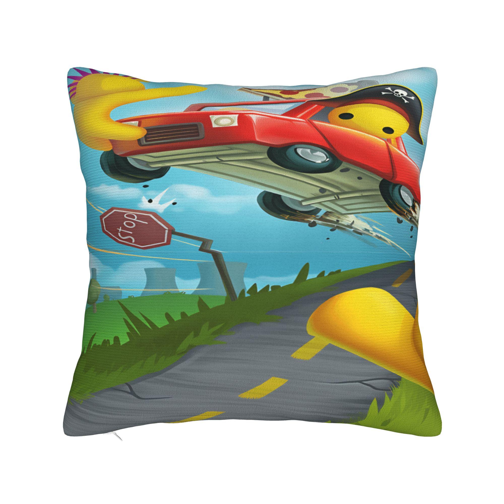 Pillow Cover W-Wobbly L-Life Online Game  Cute Funny Pillow Case For Couch Sofa Bedroom Pillowcases 12x12Inch