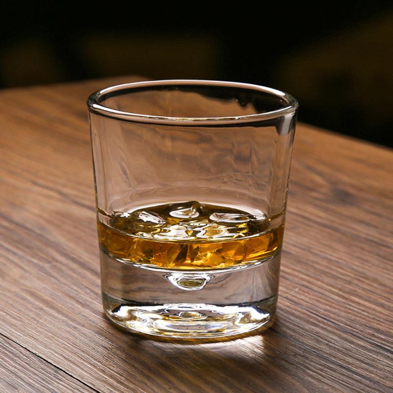Cupa de cafea din sticlă de 175 ml, Cupă creativă pentru whisky, Fund gros, Design cu picătură de apă, Veselă pentru băuturi, Pahar de vin din cristal, Pahare de bar pentru băuturi spirtoase, Pahare pentru bere