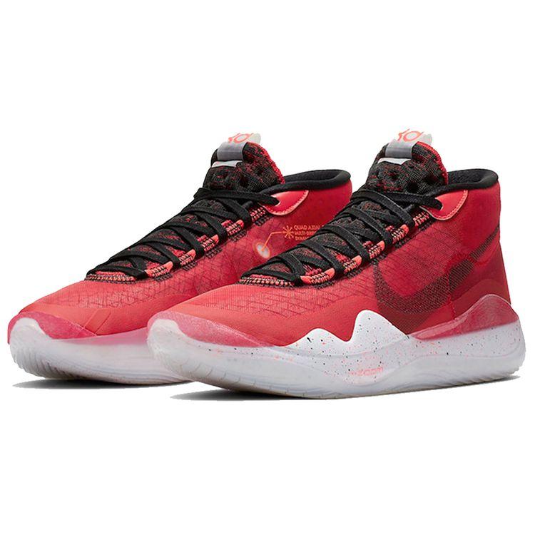 Nike Zoom KD 12 EP University Red Unisex Sneakers White-Black AR4230-600
