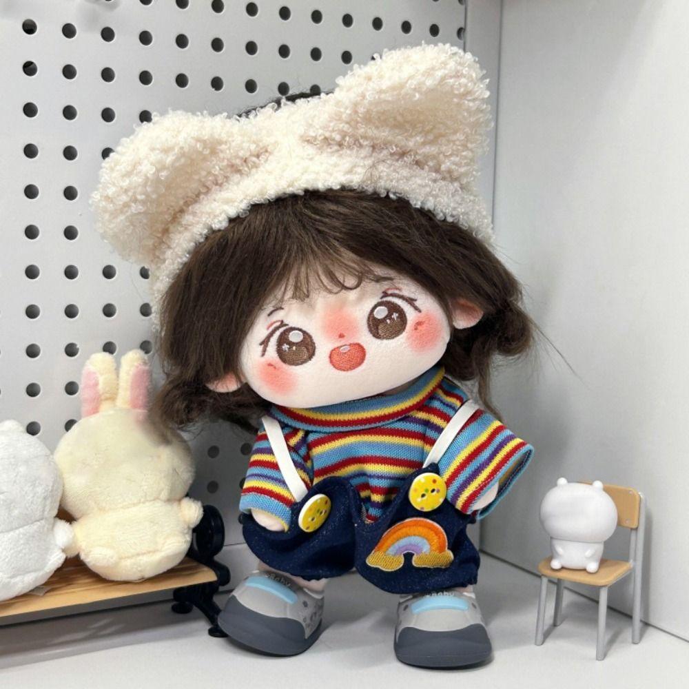 Cartoon 20cm Dolls Clothing Set DIY Plush Dolls Clothes Trendy Doll Clothes  Cotton Doll
