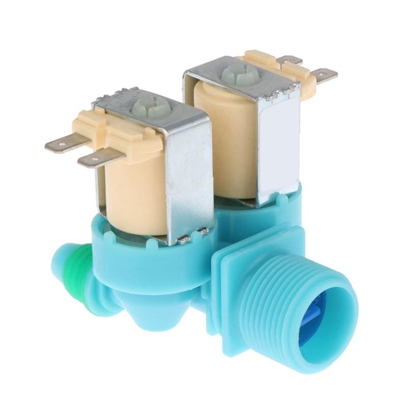Plastic Double Head Water Inlet Valves for Efficient Laundry Use Washing Machine Solenoid Valves Washer Accessories 1