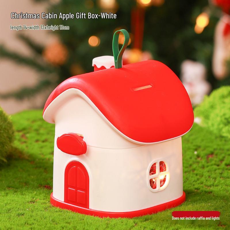 Christmas Eve Apple Gift Box - Creative Little House Candy Packaging for Kids