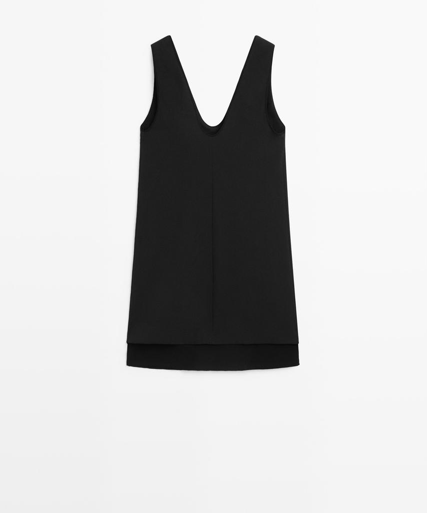 Masimodutti Double Fabric Midi Dress