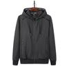 Autumn And Winter Men 'S Clothing Jacket Large Size Casual Fashion Solid Color Stitching Hooded Sweatershirt Coat Brand