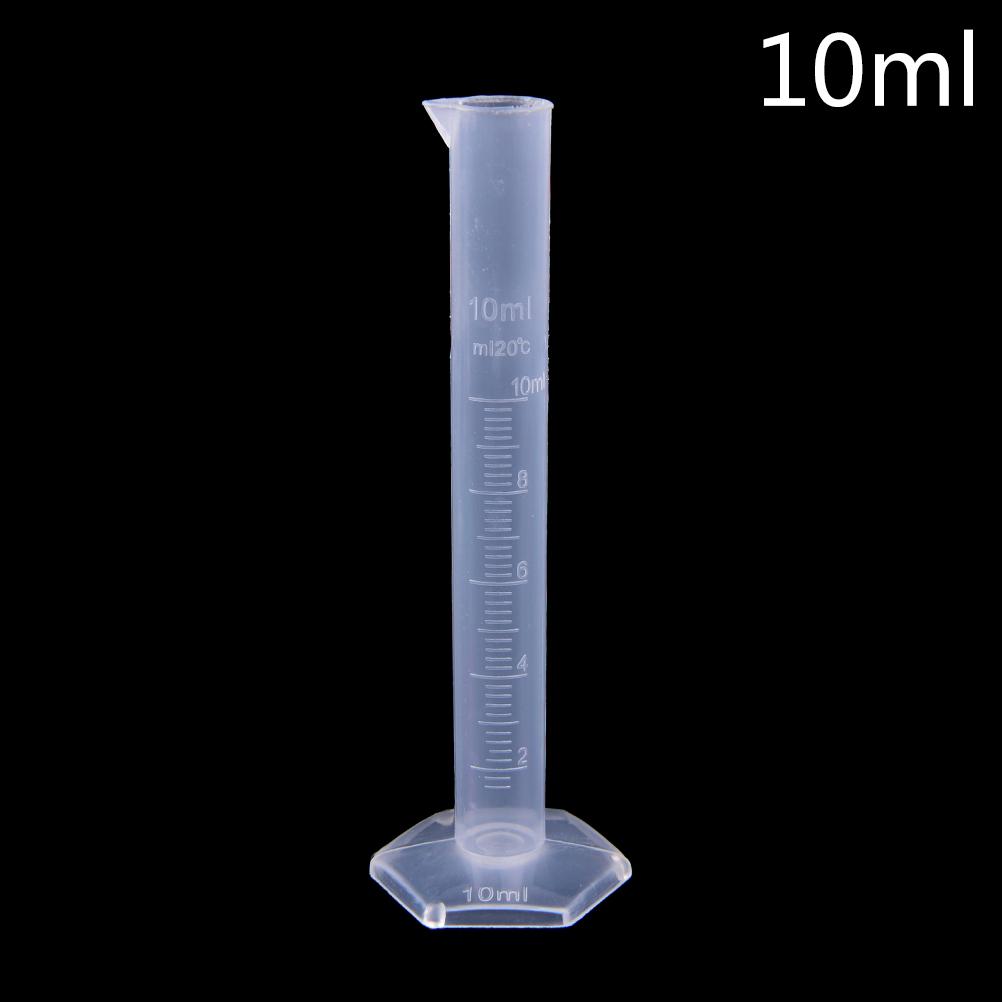 10/25/50ML Plastic Measuring Cylinder Laboratory Test Graduated Tube For School Lab Supply