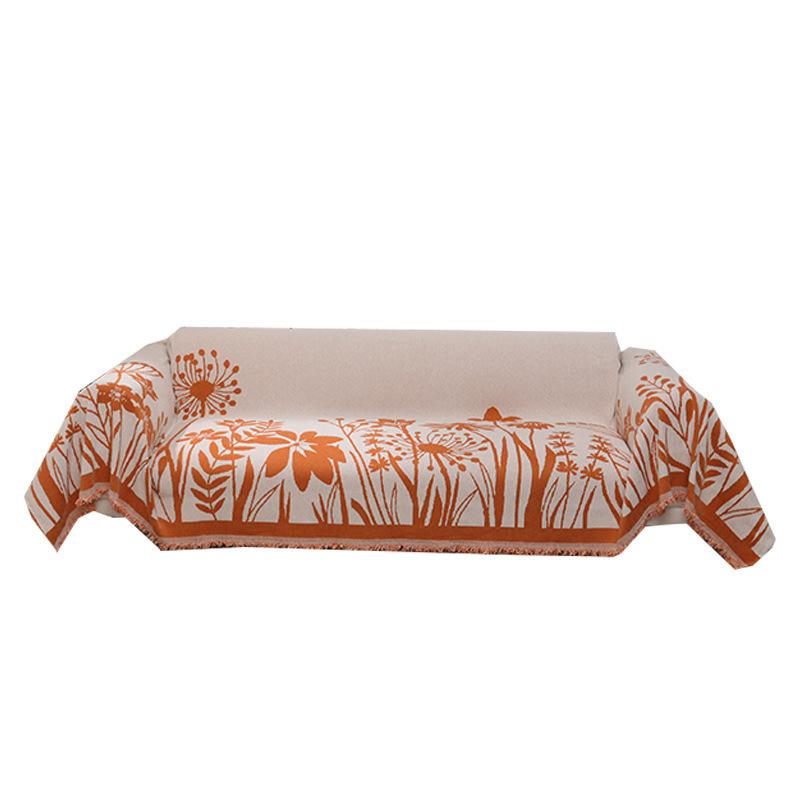Ленивый чехол для дивана можно покрыть оранжевым универсальным новым одеялом Four Seasons — фото 5