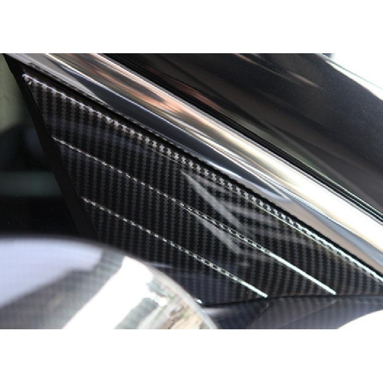 Carbon Fiber Front Window Triangle Frame Cover Trim For 2018- Tesla Model 3