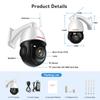 Outdoor IP Camera 8MP 5MP 4G Sim Card WIFI POE AI Auto Tracking 30X Zoom PTZ Speed Dome Two Way Audio IR 80m Surveillance Camera