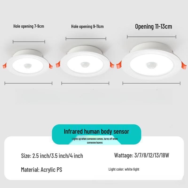 OEING Motion Sensor LED Recessed Downlight