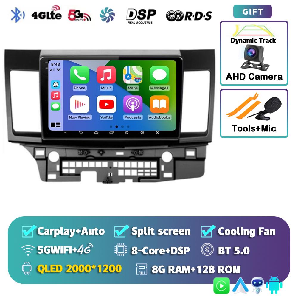Android 14 WIFI+4G Car Radio For Mitsubishi Lancer 10 CY 2007-2017 Multimedia Video Player Navigation GPS Stereo 2 Din Head Unit