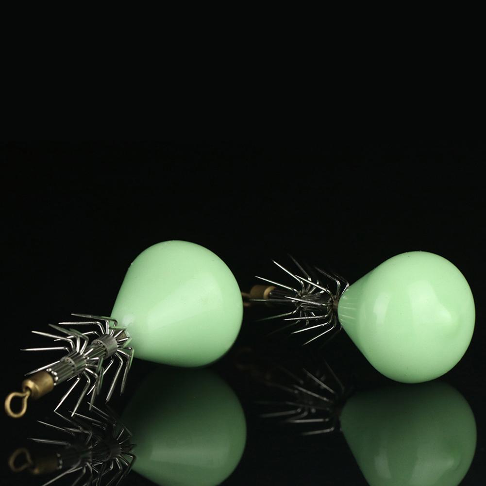 Светящиеся крючки для кальмаров с вертлюгом, приманки-осьминоги, светятся в темноте, рыболовные приманки, рыболовные приманки для пресноводной и морской рыбалки China Mainland