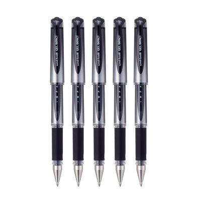 Uni-Ball UM-153S Gel Impact 1.0mm Black Ink Gel Pens Pack of 5 for Office, School & Home Writing