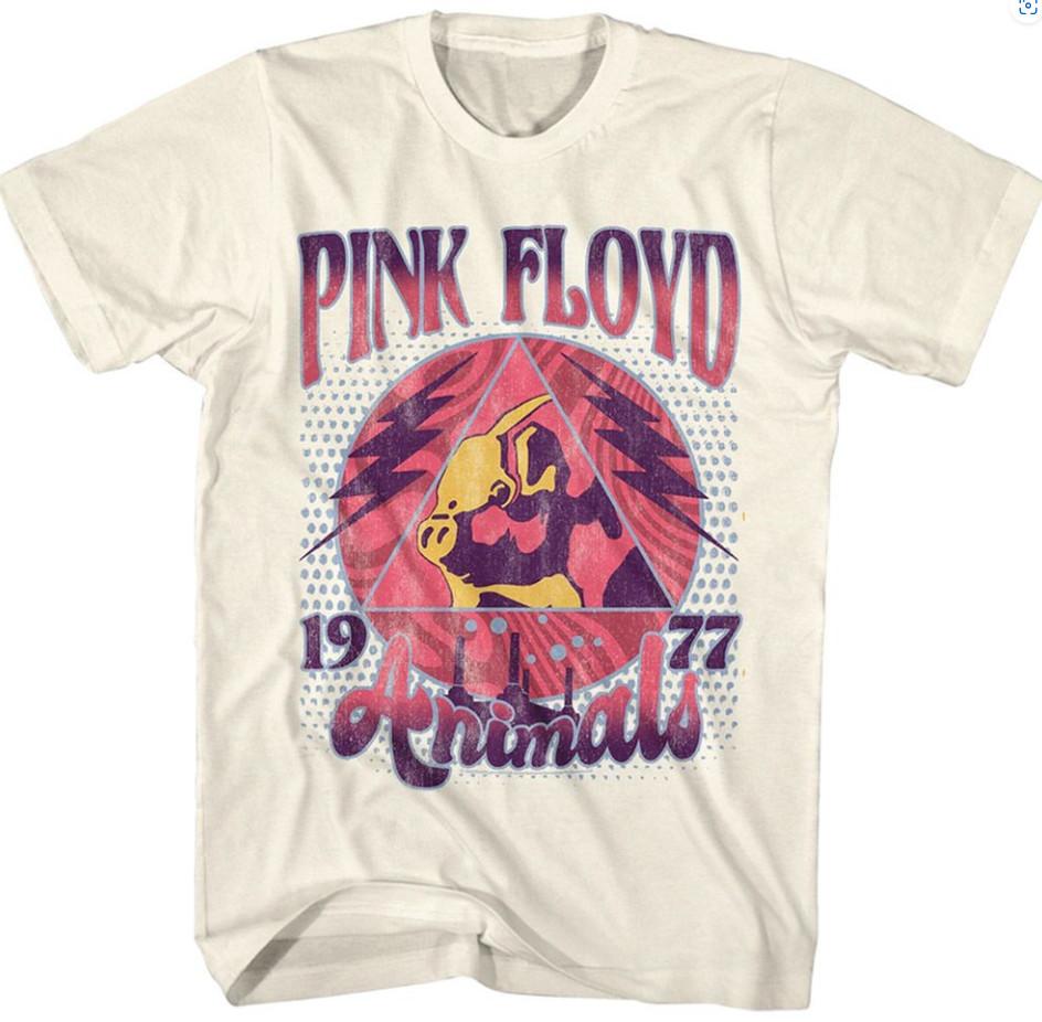Pink Floyd Animals 1977 Natural Music Band ShirtTshirt Unisex T-Shirt M