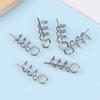 100Pcs Stainless Steel Spring Lock Pin Fishing Screw Crank Hook Spring Twist Lock Fishing Hook Connector For Soft Lure Tackle