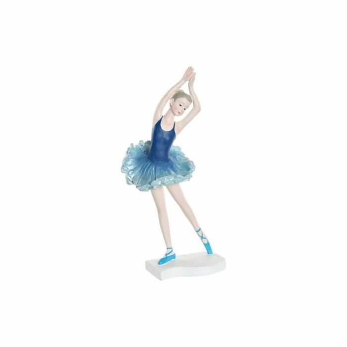 Figurine décorative - Danseuse classique - Résine - Bleu - 11 x 6 x 23 cm