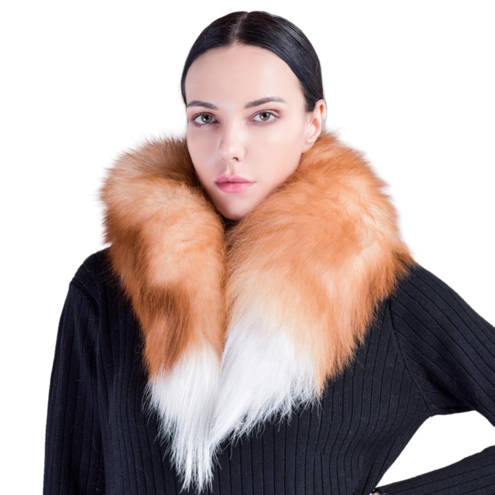 Furry Faux Furs Tail Scarf for Girl Women Winter Neck Warmer Evening Party Scarf Neck Wrap Warm Scarf Dating Collar Scarf