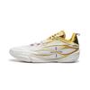Li Ning Wade 808 5Ultra V2 Basketbalschoenen Heren Lage Top Wit/Goud ABAV045-22
