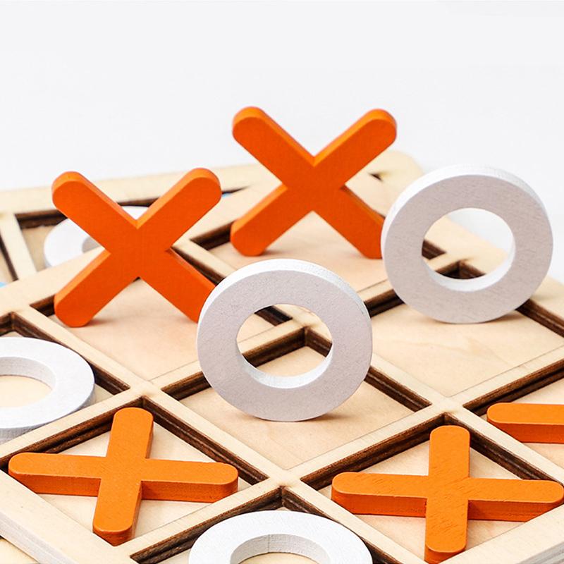 1PC Chess Jigsaw Puzzle Wooden Toys Children Montessori 3D Geometric Shapes Board Games for Kids Early Childhood Education TMZ