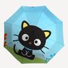 Kitty, Cartoon Automatic Open/Close Umbrella-Cute Umbrella with Cute Design, Portable 3-Fold Compact Umbrella for Men & Women, Halloween Chr