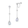 YUIITU Earrings for High Quality Dangling 925 18K Commuting Women, Popular, Zirconia, Earrings, Silver, Heart, Hypoallergenic, Gold, Plating, Flower,