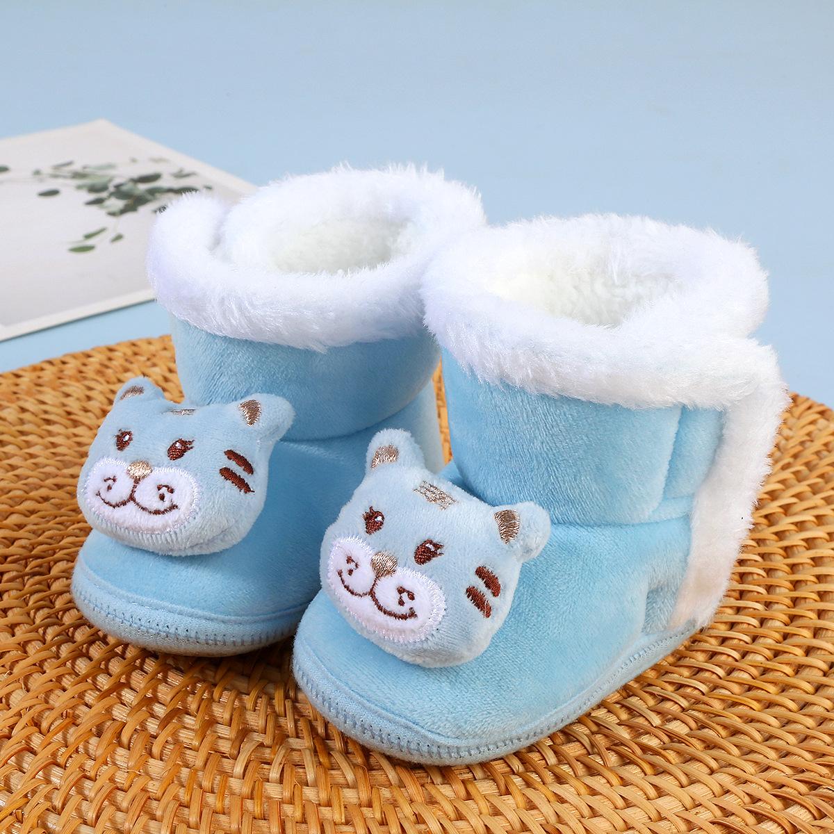 

Детская обувь зимняя теплая на липучках для детей лет зимняя мягкая обувь для ходьбы для мужчин и женщин утолщенная хлопковая обувь 14