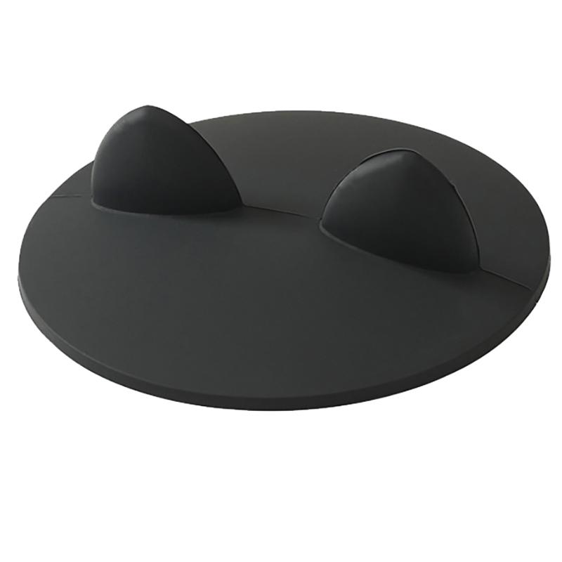 

Креативная силиконовая крышка для чашки, предотвращающая переполнение, присоска для керамической стеклянной кружки, термостойкие герметичные крышки, крышка для чая и кофе чёрный