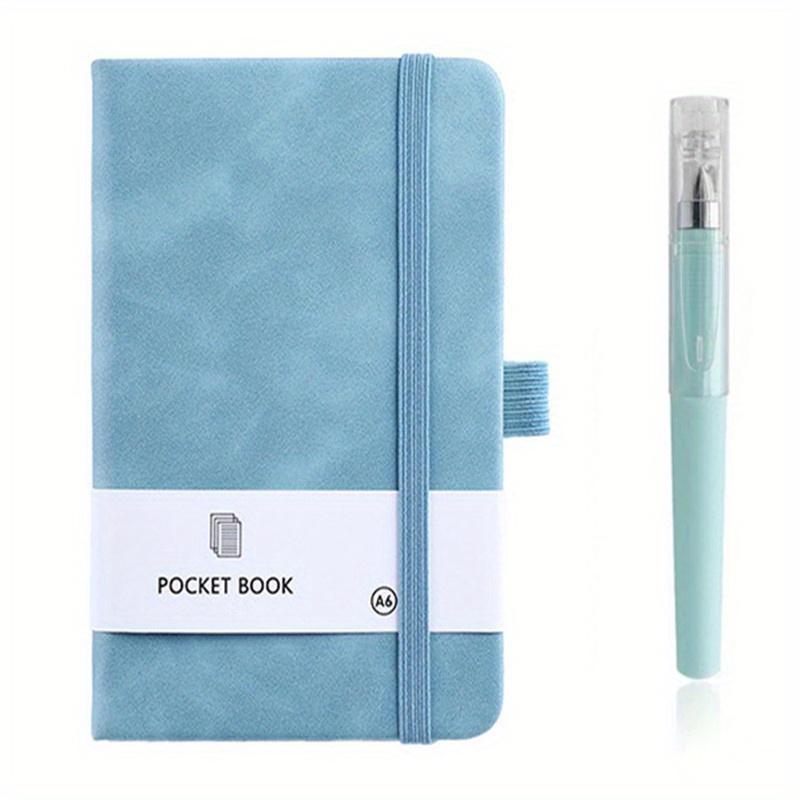 1 Stück A6 Mini Taschennotizbuch mit Stift, Tragbares Notizbuch mit Innenseiten, Perfekt für tägliche Notizen, Büro, Notizblock, Studententagebuch