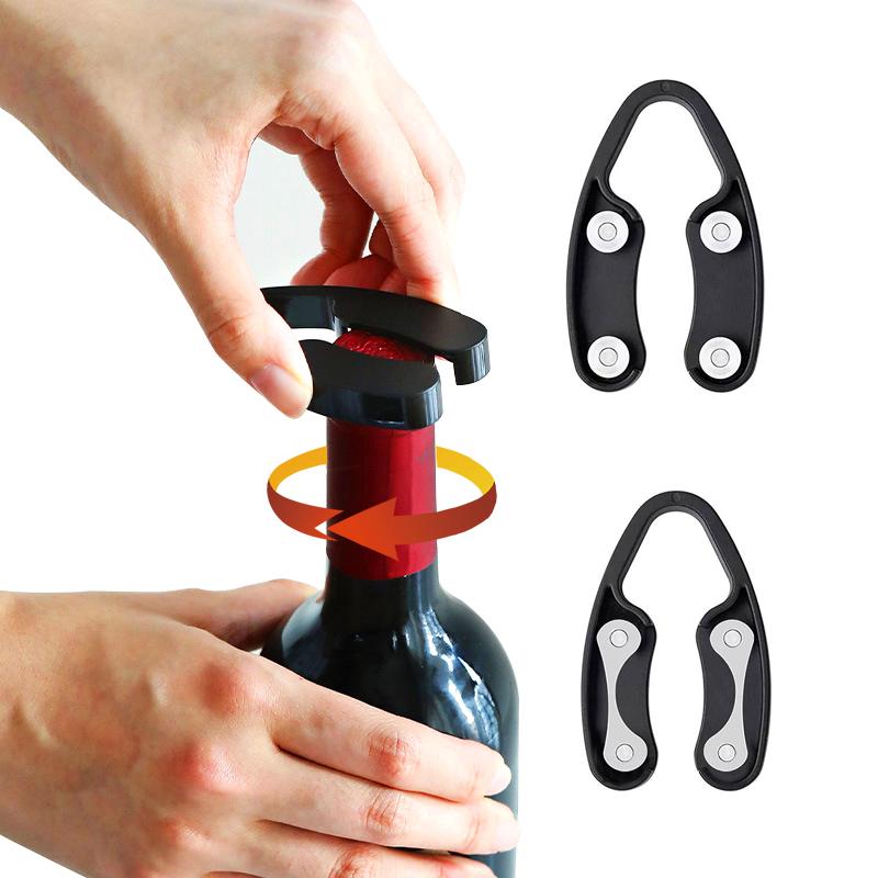 New Ergonomic Design Bottle Foil Cutter Bottle Cap Paper Cutter Black/Silver Bottle Foil Remover Handheld Wine Openers
