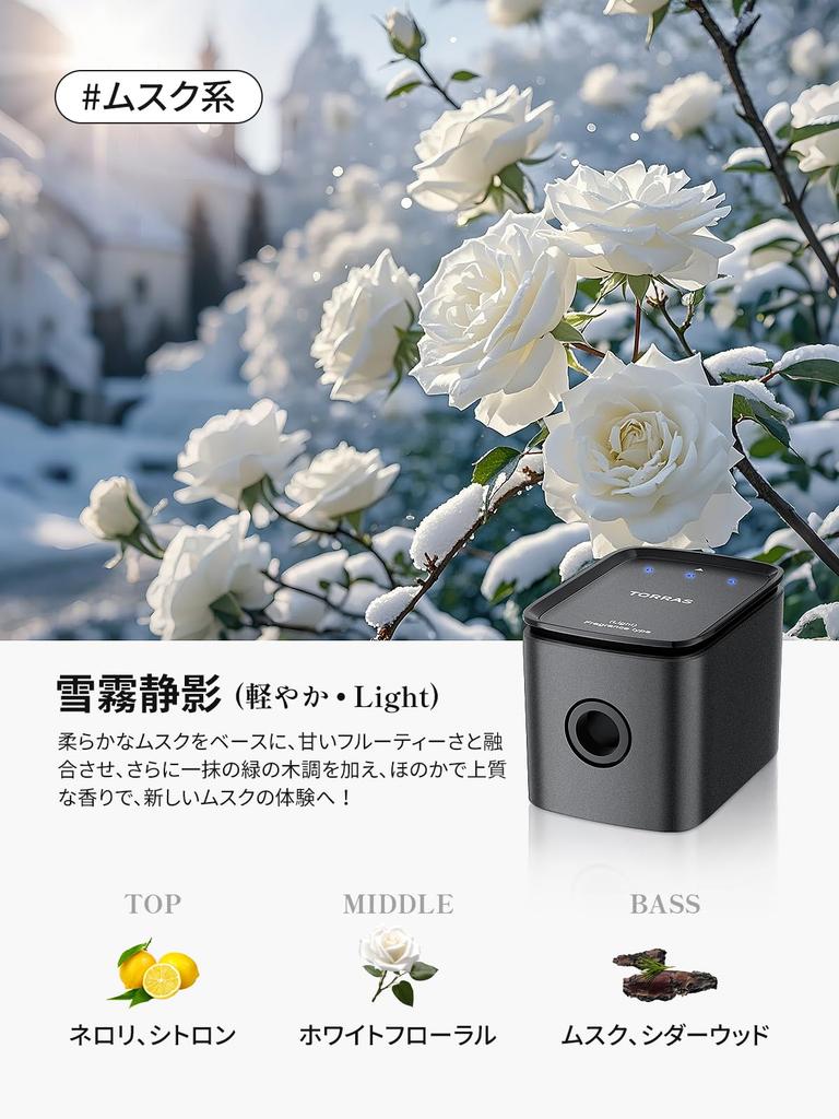 TORRAS Car , Nano Mist Starring Light, Magnetic Absorption Structure, Auto On/Off, Aluminum