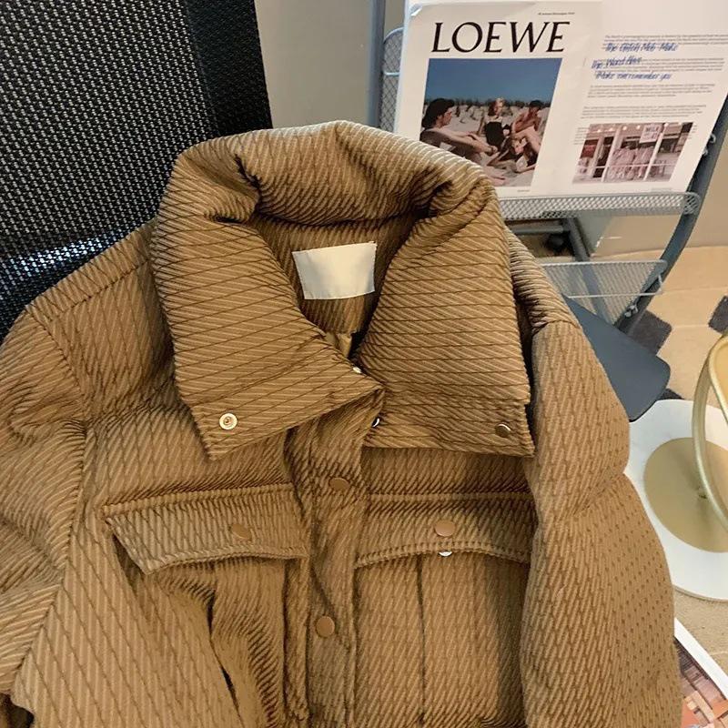 Women's 2023 Winter Cotton-Padded Short Jacket - Warm, Thick Stand-Up Collar, Trendy Versatile Design