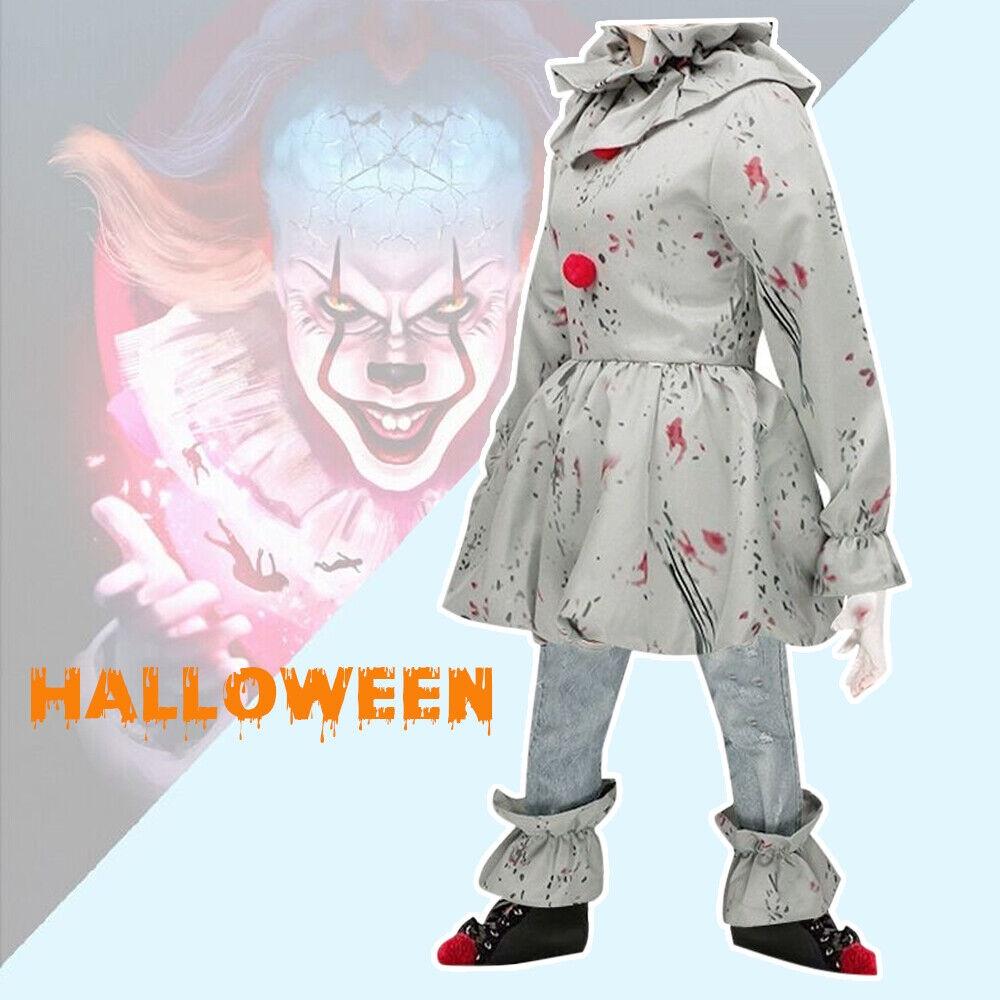 Costume di Halloween da Clown Pennywise per Bambini Perfetto per le Feste Scolastiche