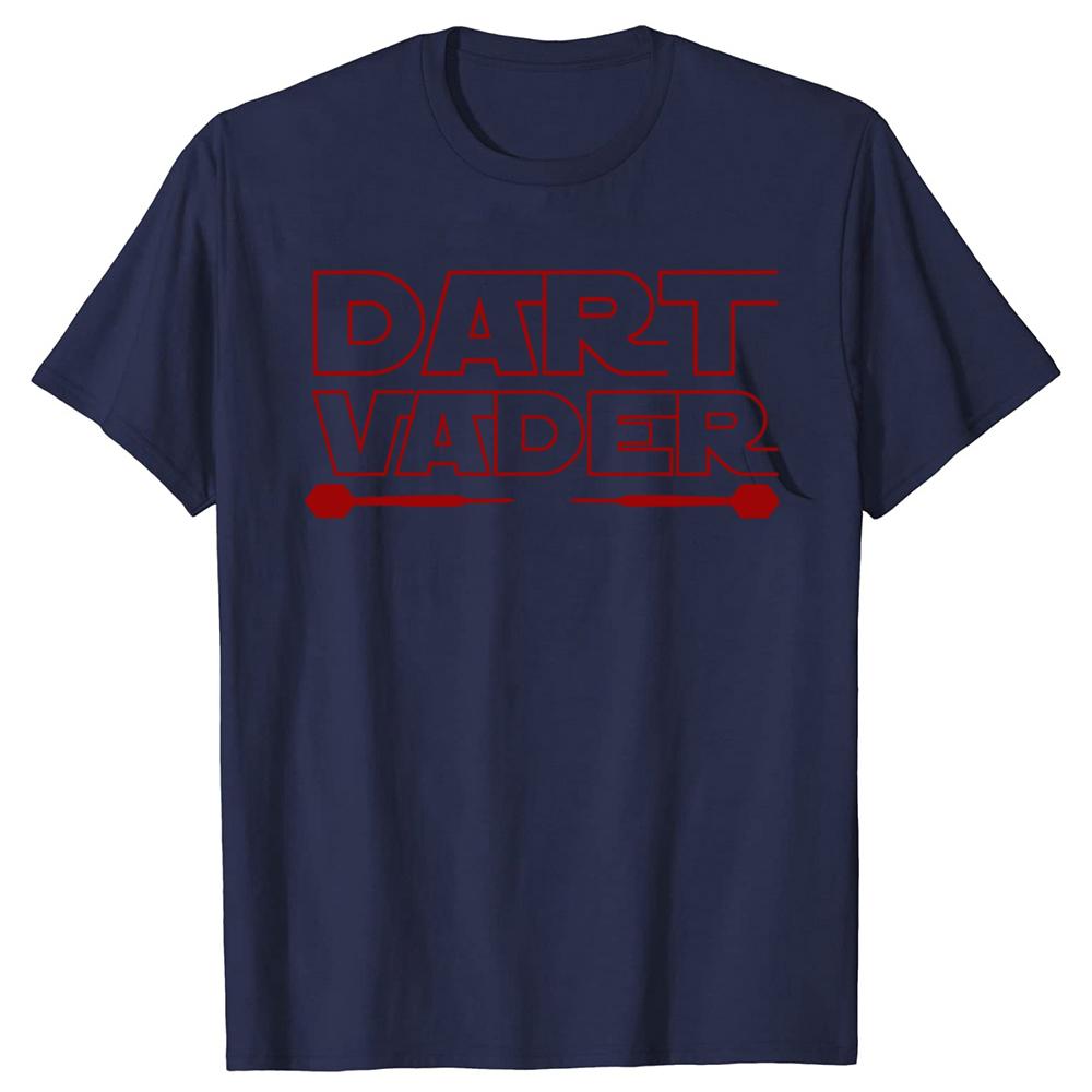 Funny Dart Vader 180 Darts Player Graphic T-shirts Men Women's Fashion Casual Tshirt 100% Cotton Loose Oversized T Shirt