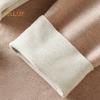 Thermal Bottoming Tops with Built-in Chest Pads DE Velvet Double Layer Warmth Long Sleeve Pullover Tops Solid Color Winter Inner Outer Wear