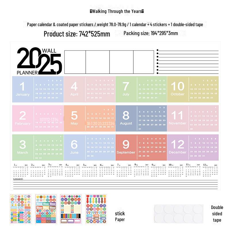 

2025 Повний рік Великий планер та Календар для перевірок