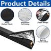 Insulated Air Conditioning Pipe Sleeve Zipper Design Aluminum Foil Lining Weather Resistant Cover for Outdoor Unit