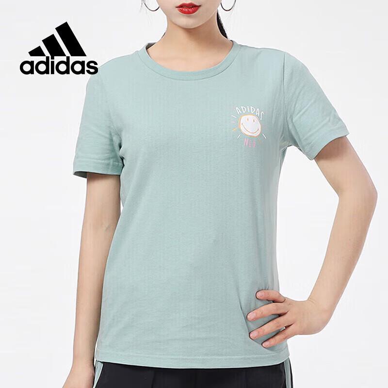 Adidas Neo Women s SMILEY Collaboration Short Sleeve T-Shirt GP5785 S