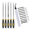 3D Print Deburring Tool Set with 11PCS HSS Blades Removing Burr 5PCS Diamond Needle File for 3D Print Metal Resin Copper Plastic