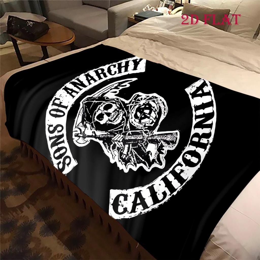 Sons Anarchy: Brotherhood Rebellion Blanket Home Decor Blanket Nap Blanket Office Rest Blanket Machine Washable