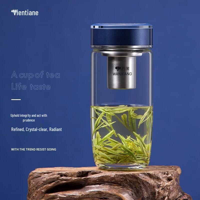 WANXIANG Single-Layer Portable Glass Tumbler