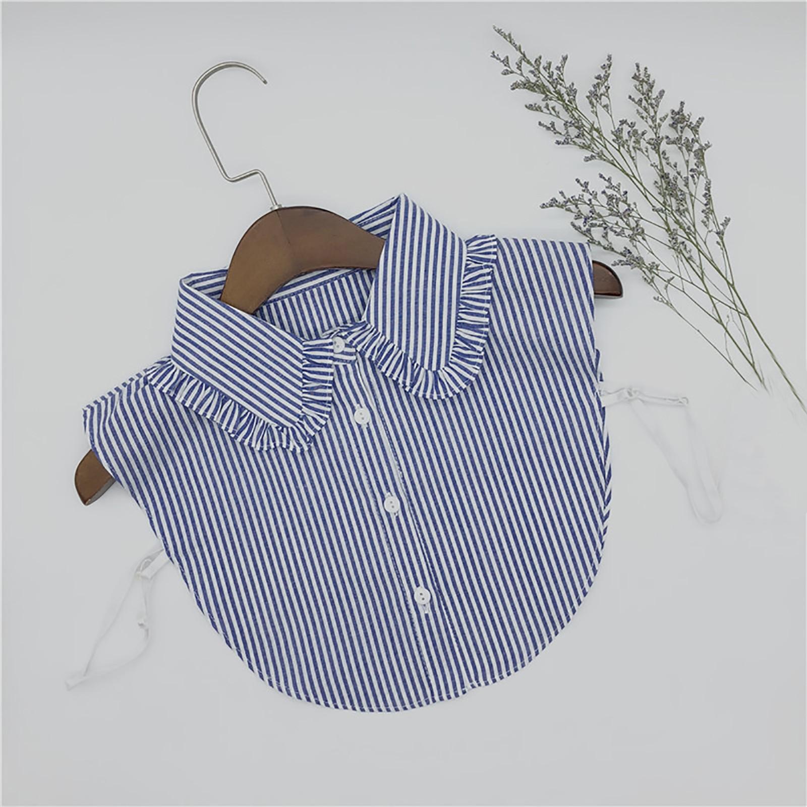 

Женские топы, модный искусственный воротник, украшение на ложный воротник синий