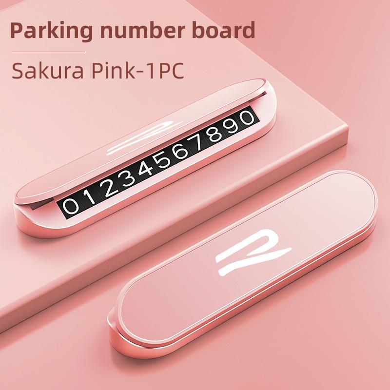 Aluminum alloy Car Temporary Parking Number Board One Click To Hide For VW R Scirocco Beetle Golf Passat Tiguan Sharan Touran rf89